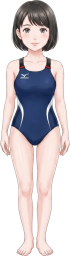 競泳水着の女性