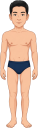 水泳部の男子