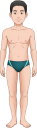 水泳部の男子