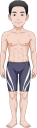 水泳部の男子