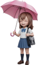 傘をさす女生徒