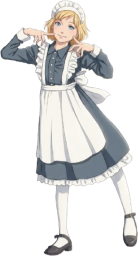 メイド服着た女性