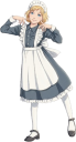 メイド服着た女性