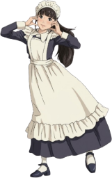 メイド服を着た女性
