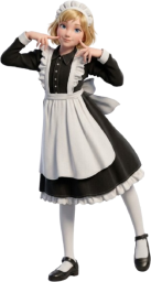メイド服を着た女性