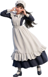 メイド服を着た女性