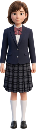 ブレザーの女子生徒