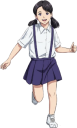 走る女子小学生