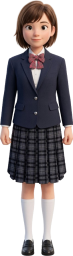 ブレザーの女子生徒