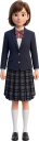 ブレザーの女子生徒