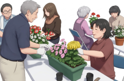 シニアの園芸教室