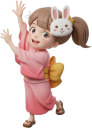 盆踊りをする女の子