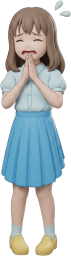 謝る女の子