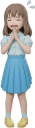 謝る女の子