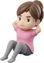 腹筋する女性