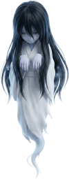 俯く幽霊さん