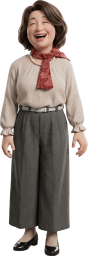 笑顔のおばさん