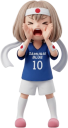 日本代表を応援する女性サポーター