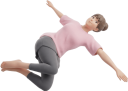 ストレッチする女性