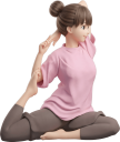 ストレッチする女性