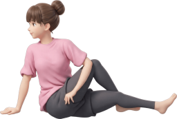 ストレッチする女性