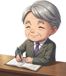 メモを取るサラリーマン男性