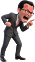 怒る男性会社員