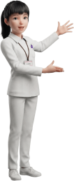 アピールする女性看護師
