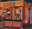 屋台のたこ焼き屋
