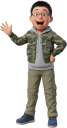 ポーズをとる男の子
