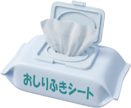おしりふきシート3Dイラスト
