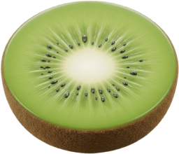 ３Dイラストのキウイフルーツ