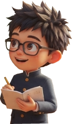 メモを取る男子学生